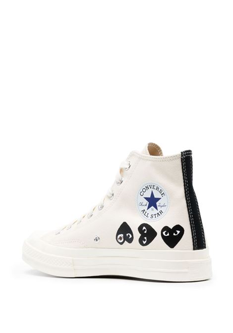 chuck 70 multi herats unisex white COMME DES GARÇONS PLAY X CONVERSE | AZ-K127-0012